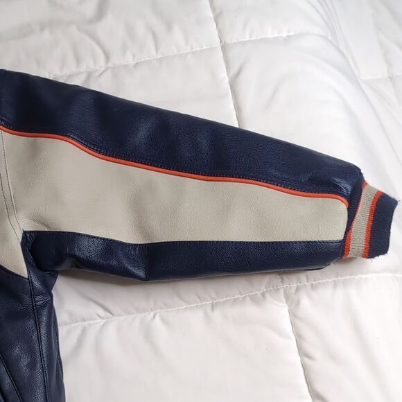 NFL New England Patriots Kids Medium (5-6) Faux Leather Sports Jacket Football - Picture 5 of 10